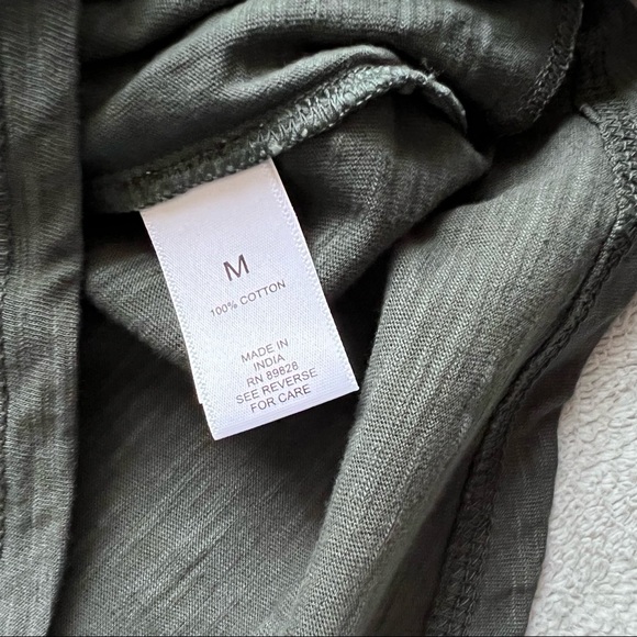 NWT LOGO By Lori Goldstein Coleigh Tunic Top Long Sleeve Cotton Green Tie Dye - Picture 10 of 13